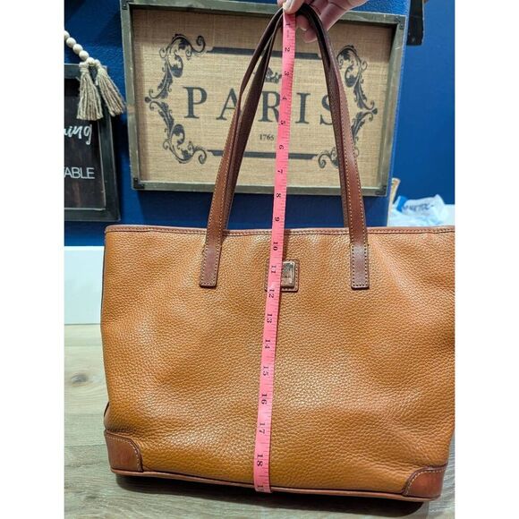 Dooney & Bourke Pebble Charleston Shopper Caramel Leather Tote Medium - Picture 9 of 16